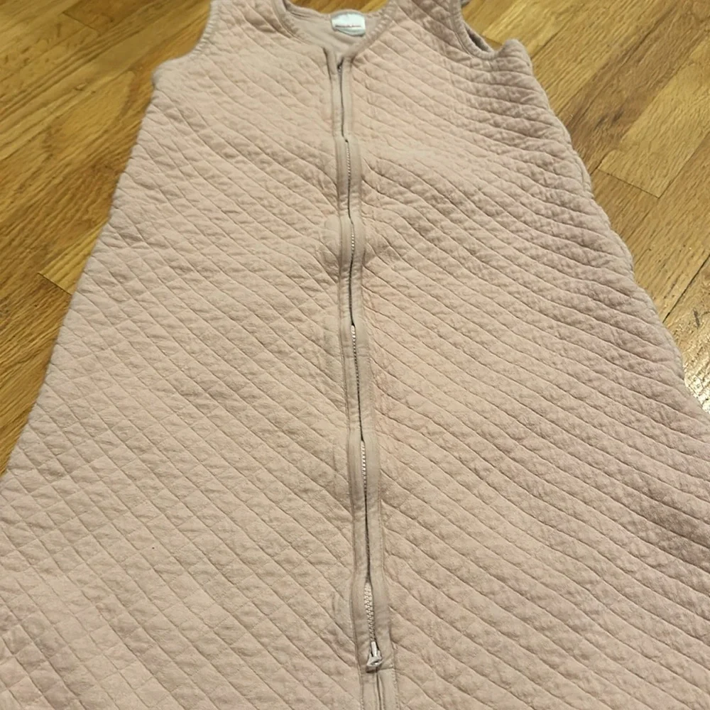 Hanna Andersson pink quilted sleep sack